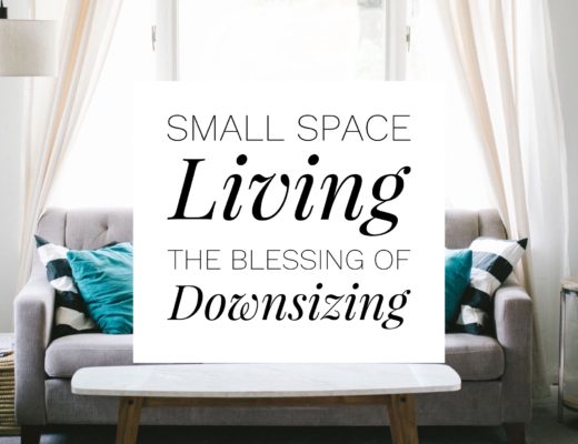 The blessing of downsizing Small space living